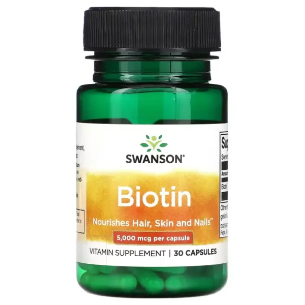 Biotine 5 000 µg de Swanson Meilleurs Prix au Maroc