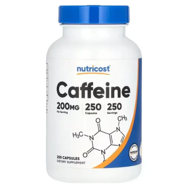 Caféine 200 mg de Nutricost Meilleurs Prix au Maroc
