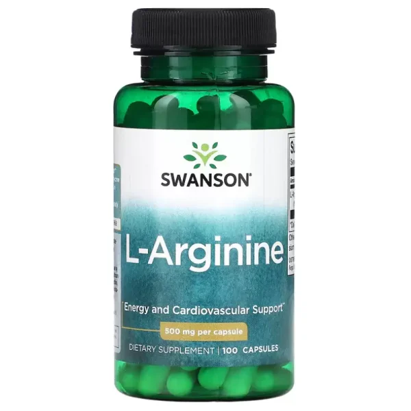 L-Arginine 500 mg Swanson Meilleurs Prix au Maroc