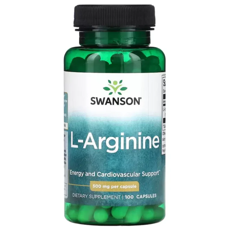 L-Arginine 500 mg Swanson Meilleurs Prix au Maroc