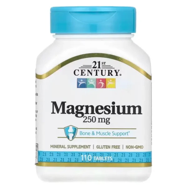 Magnésium 250 mg de 21st Century Meilleurs complément alimentaire au Maroc