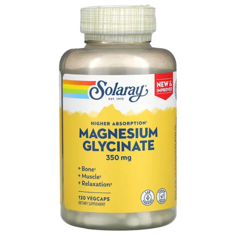 Magnésium-Glycinate-350-mg-de-Solaray-Compléments-au-Maroc Magnésium Glycinate 350 mg de Solaray Meilleurs Prix au Maroc