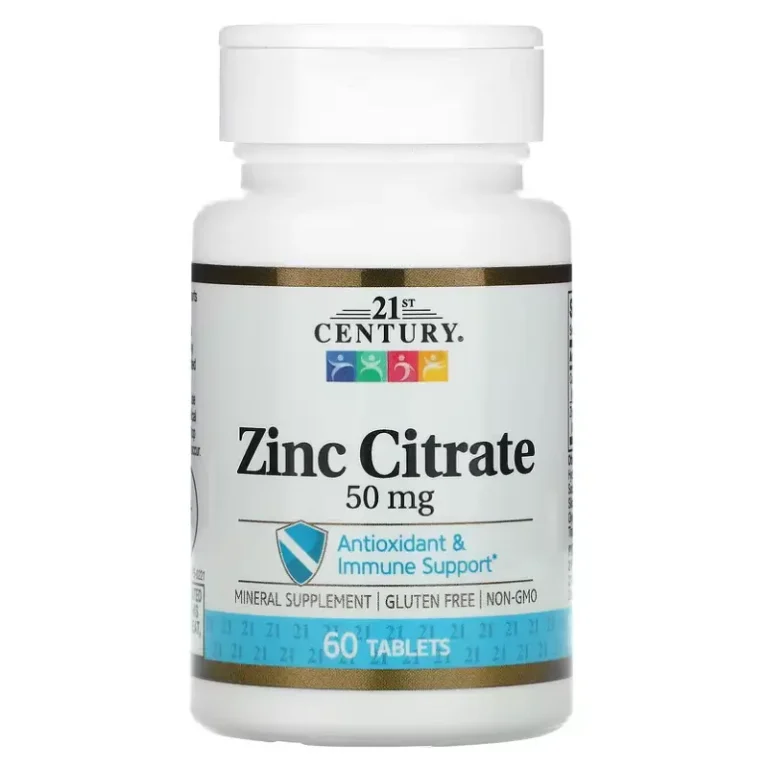 Zinc Citrate 50 mg de 21st Century Le Meilleurs Prix au Maroc