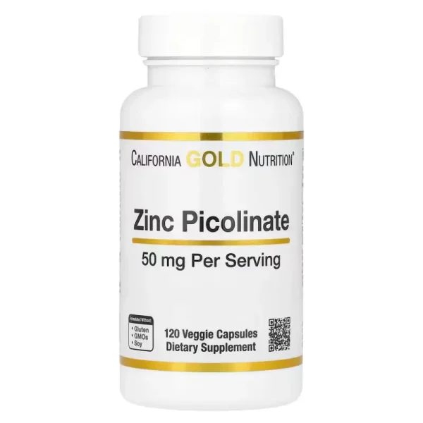 Zinc Picolinate 50 mg de California Gold Nutrition Meilleurs complément alimentaire au Maroc