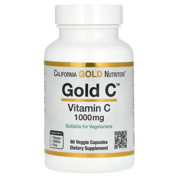 Gold C, Vitamine C 1000 mg de California Gold Nutrition Meilleurs complément alimentaire au Maroc
