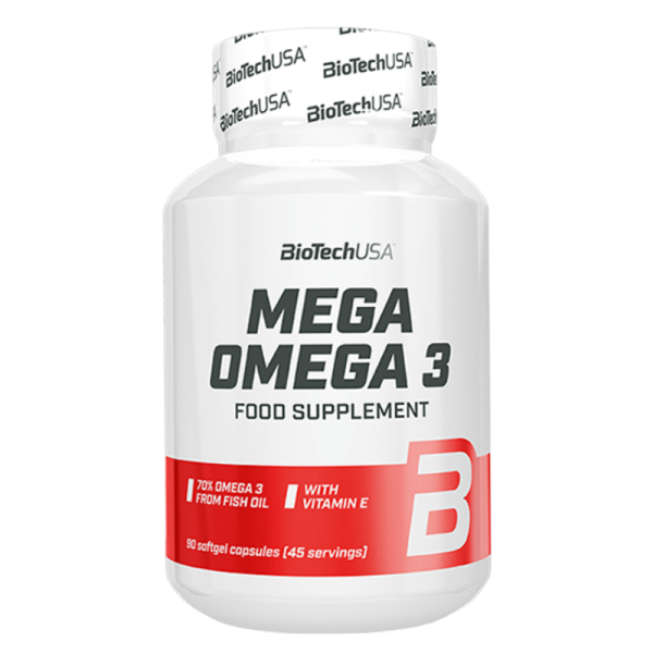 Mega Omega-3 90 Capsules de BiotechUSA au Maroc - Revolus