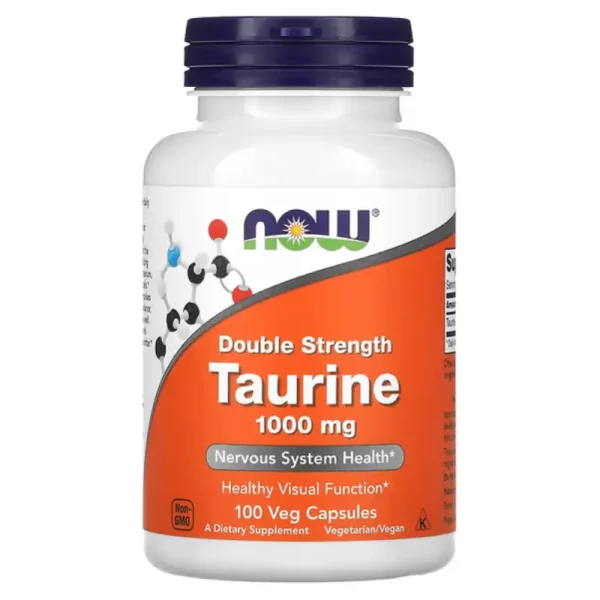 Taurine Double Strength 1000 mg de NOW Foods Meilleurs complément alimentaire au Maroc