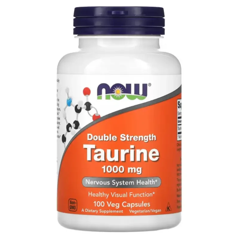 Taurine Double Strength 1000 mg de NOW Foods Meilleurs complément alimentaire au Maroc
