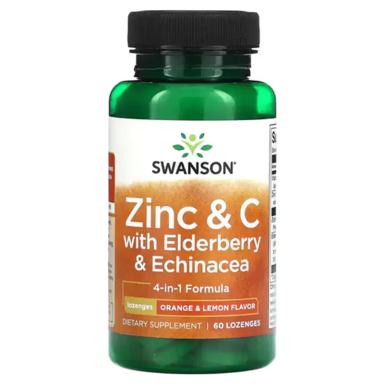 Zinc & Vitamine C avec Sureau et Échinacée de Swanson Meilleurs complément alimentaire Maroc