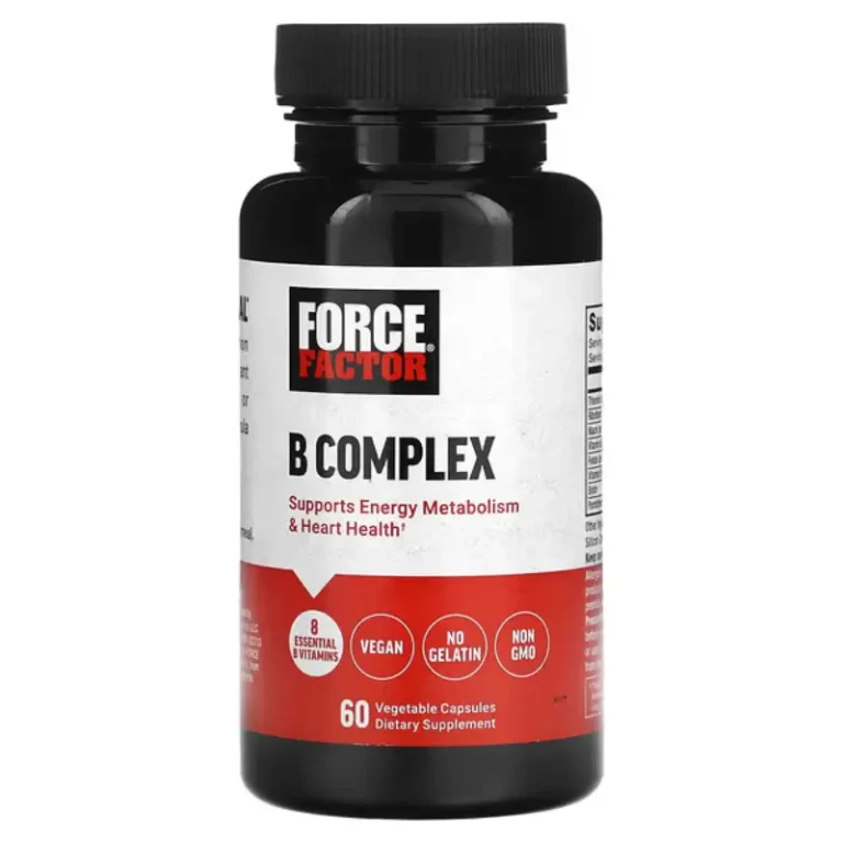 B-Complexe 60 Gélules de Force Factor Meilleurs complément alimentaire au Maroc