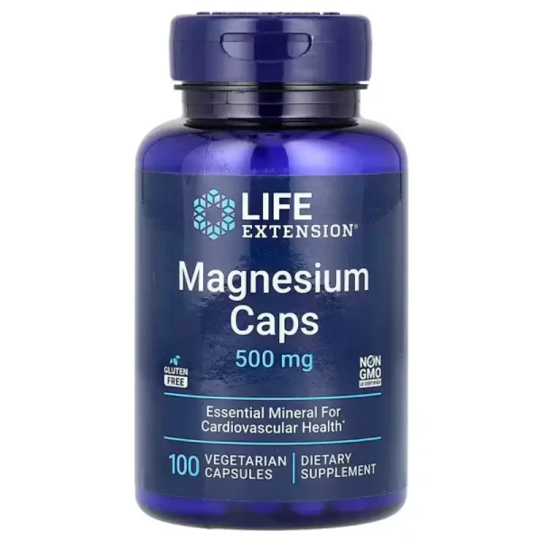 Magnésium 500 mg 100 Gélules de Life Extension Meilleurs complément alimentaire au Maroc
