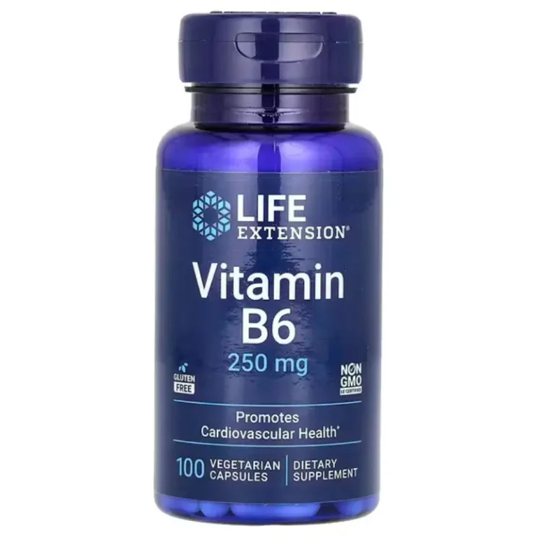 Vitamine B6 250mg de Life Extension Meilleurs complément alimentaire au Maroc
