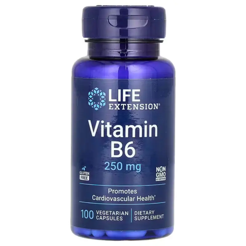 Vitamine-B6-250mg-de-Life-Extension-Prix-au-Maroc Vitamine B6 250mg de Life Extension Meilleurs complément alimentaire au Maroc