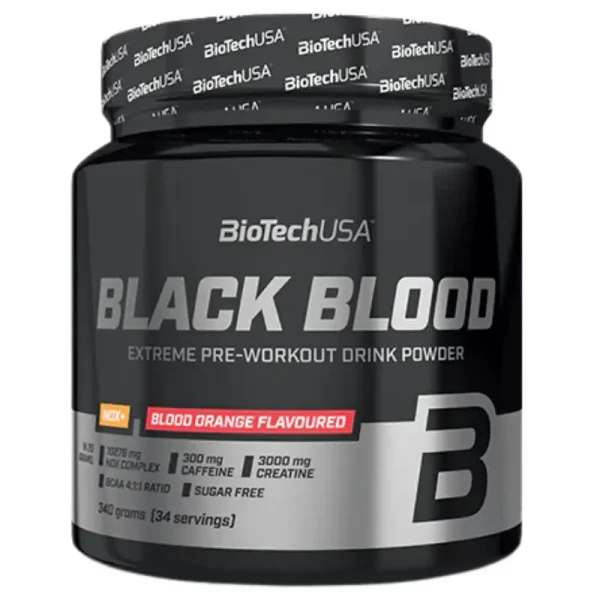 Black Blood NOX+ 340 g de BioTechUSA Meilleurs au Maroc