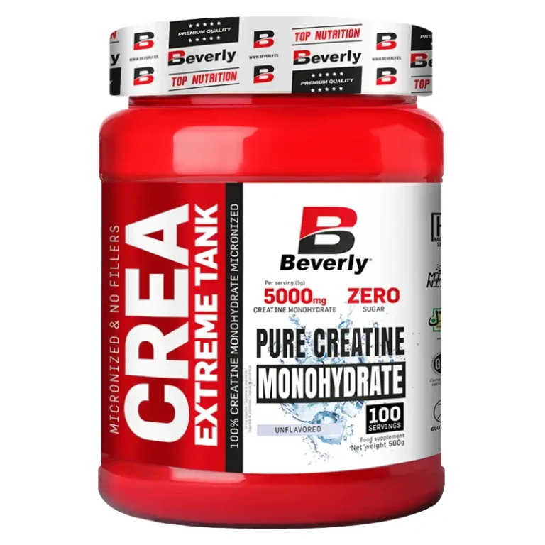 Crea Extreme Tank 500g de Beverly Nutrition | Creatine au Revolus