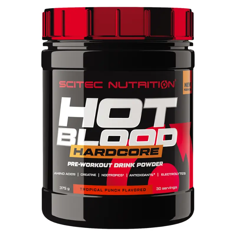 Hot-Blood-Hardcore-Pre-Workout-300g-Scitec-Nutrition-sur-Revolus Hot Blood Hardcore Pre Workout 300g de Scitec Nutrition disponible chez Revolus